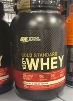 Mängden socker i Gold Standard 100% Whey Cookies and Cream