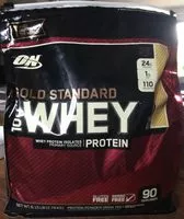 Mängden socker i Gold standard 100% whey