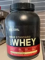Mängden socker i Gold standard whey vanilla ice cream flavor