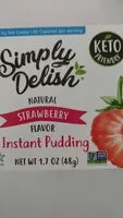 Mängden socker i Strawberry flavour instant pudding