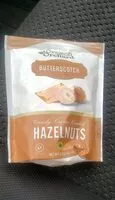 Mängden socker i Butterscotch Hazelnuts