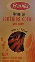 Mängden socker i Penne de lentilles corail (Rote Linsen)