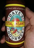 Mängden socker i Total insanity hot sauce