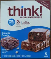 Mängden socker i High protein brownie crunch bars