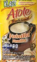 Mängden socker i Atole Vainilla