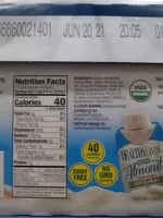 Mängden socker i Almond Milk - Organic