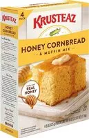 Mängden socker i Krusteaz natural honey cornbread and muffin mix