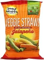 Mängden socker i Good health jalapeno veggies straws