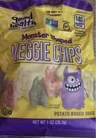 Mängden socker i Monster shaped Veggie chips