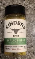 Mängden socker i Kinders Garlic  and Herb Seasoning