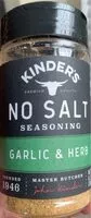 Mängden socker i NO SALT Seasoning - Garlic & Herb
