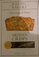 Mängden socker i Citrus, Ginger & Thyme Artisan Crisps
