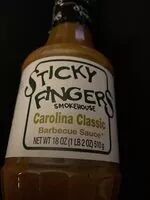 Mängden socker i Sticky fingers smokehouse, carolina classic barbecue sauce
