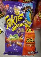 Mängden socker i Takis Fuego - hot chili pepper & lime tortillas chips