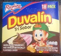 Mängden socker i Duvaín