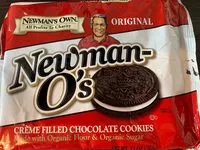 Mängden socker i Newman O’s Original creme filled chocolate cookies