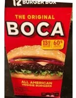 Mängden socker i All american veggie soy protein burgers