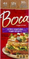 Mängden socker i Veggie protein burgers grilled vegetable