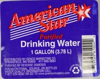 Mängden socker i Purified Drinking Water