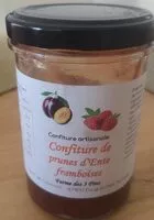 Mängden socker i Confiture de prunes d'Ente et framboises