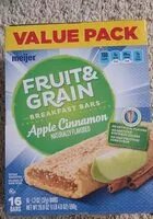 Mängden socker i Fruit and Grain Breakfast Bars Apple Cinnamon