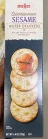Mängden socker i Water crackers
