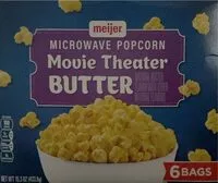 Mängden socker i Meijer Popcorn Movie Theater Butter