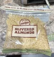 Mängden socker i Slivered almonds