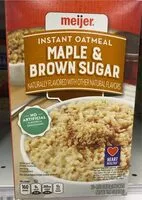 Mängden socker i Meijer Maple & Brown Sugar Oatmeal