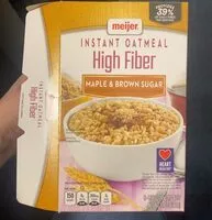 Mängden socker i Instant Oatmeal High Fiber