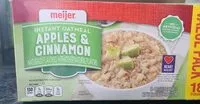 Mängden socker i Instant oatmeal apples and cinnamon