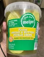 Mängden socker i Bread and butter pickles