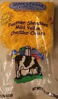 Mängden socker i Shredded Cheddar Cheese