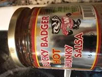 Mängden socker i Bucky Badger Hot Chunky Salsa