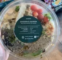 Mängden socker i Chickrn and quinoa with black beans and greens