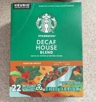 Mängden socker i STARBUCKS Decaf House Blend