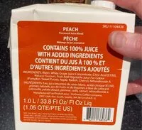 Mängden socker i Peach juice