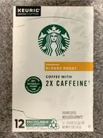 Mängden socker i blonde roast coffee with 2x caffeine
