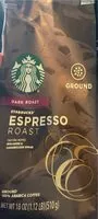 Mängden socker i Starbucks esspresso roast