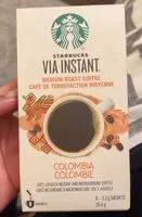 Mängden socker i via instant colombia coffee