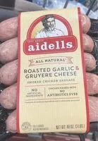 Mängden socker i Roasted Garlic & Gruyere Cheese Smoked Chicken Sausage