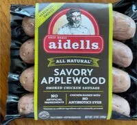 Mängden socker i Savory Applewood Smoked Chicken Saussge