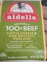 Mängden socker i Cotija Cheese & Fire-Roasted Poblano Smoked Beef Sausage