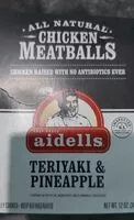 Mängden socker i Teriyaki & Pineapple Chicken Meatballs