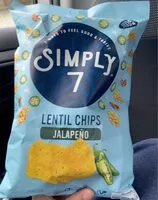 Mängden socker i Simply lentil chips gluten free jalapeno