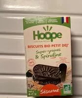 Mängden socker i Biscuits bio petit dej’ super graines & spiruline Sésame Hoope