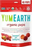 Mängden socker i Organic lollipops