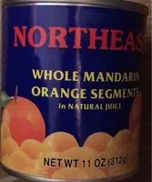 Mängden socker i Whole mandarin orange segments