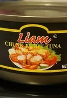 Mängden socker i Liam's chunk light tuna in water