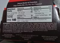 Mängden socker i Peanut Butter & Chocolate Chip Cookie Mix